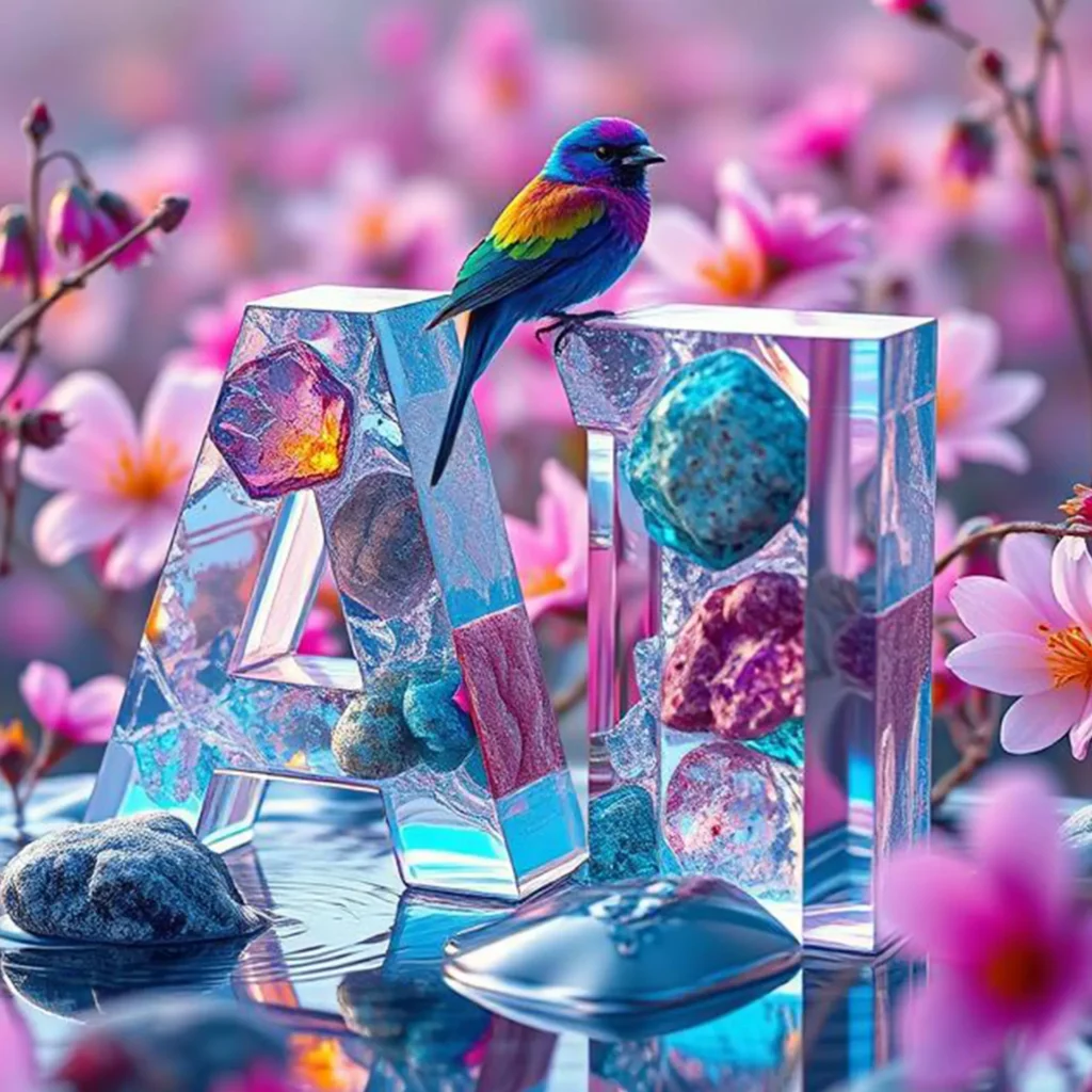 A magical and surreal image representing the 'pros' of AI.